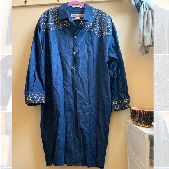 Vintage Jean Shirt Dress - Picture 10 of 10